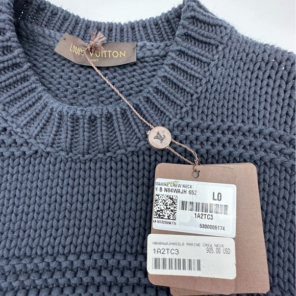 Louis Vuitton Men’s Sweater Navy Blue Large. 100% Authentic - Picture 5 of 5